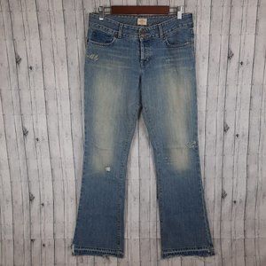 Abercrombie & Fitch Button Fly Flare Jeans Women's 6 32x33 Made in USA